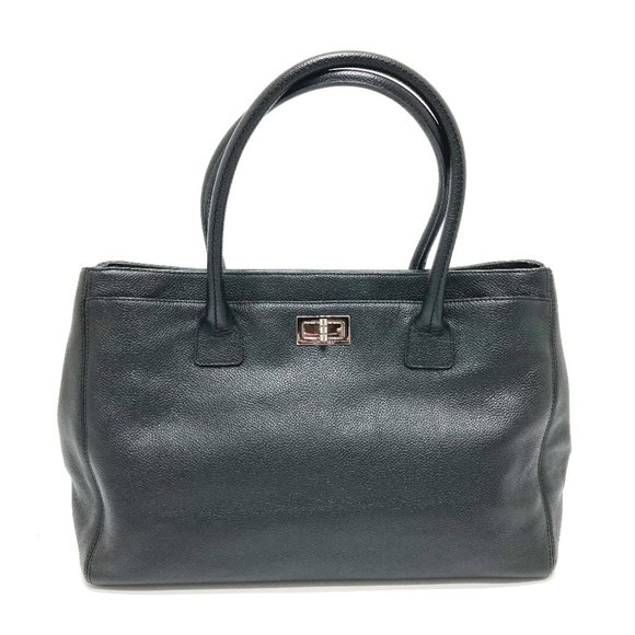 CHANEL Black Leather Tote Bag - Picture 1 of 14